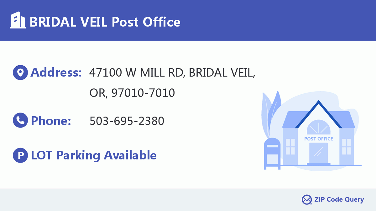 Post Office:BRIDAL VEIL