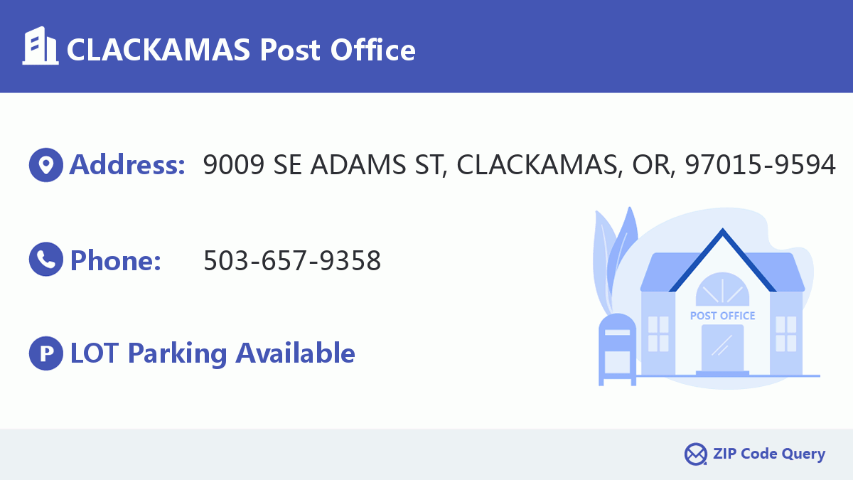Post Office:CLACKAMAS