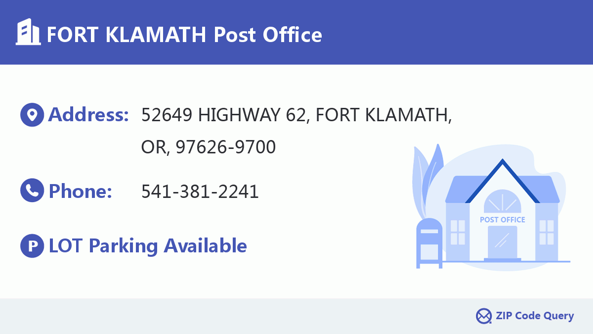 Post Office:FORT KLAMATH