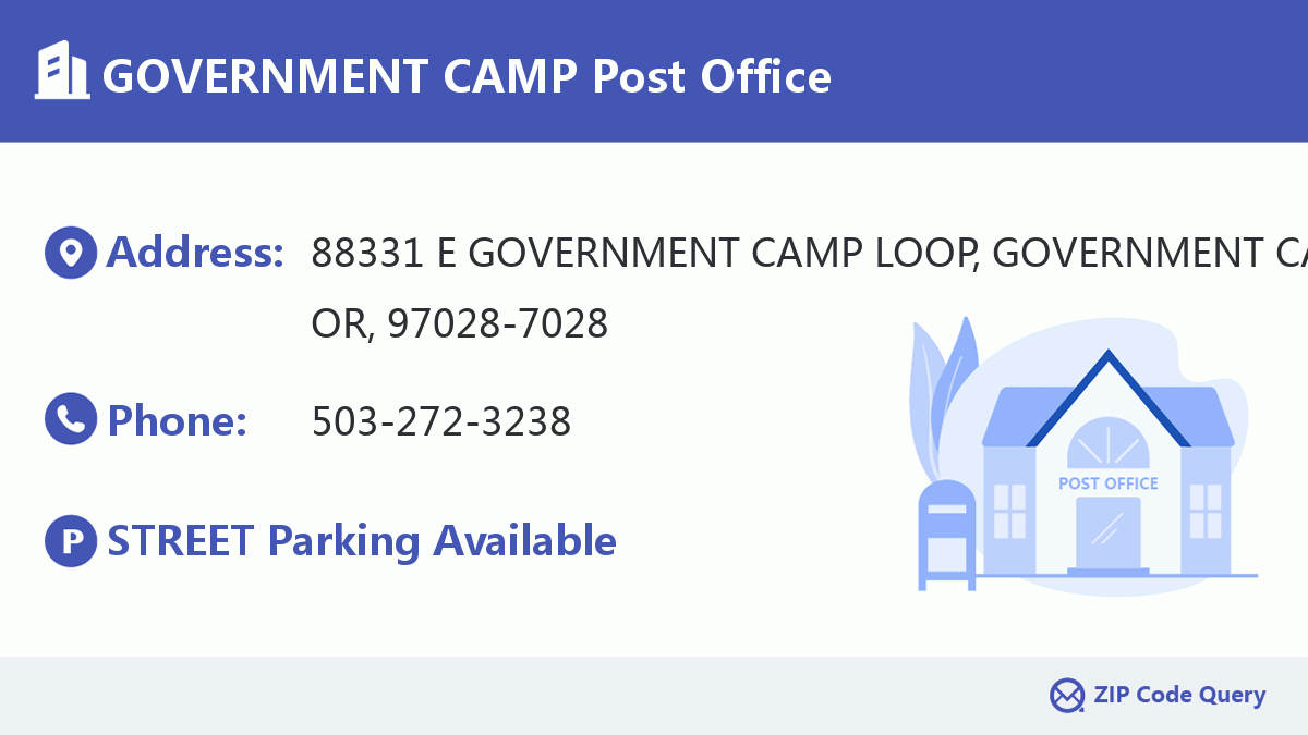 Post Office:GOVERNMENT CAMP