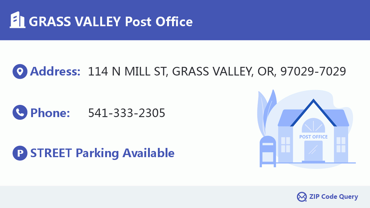 Post Office:GRASS VALLEY