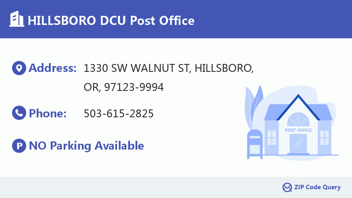 Post Office:HILLSBORO DCU