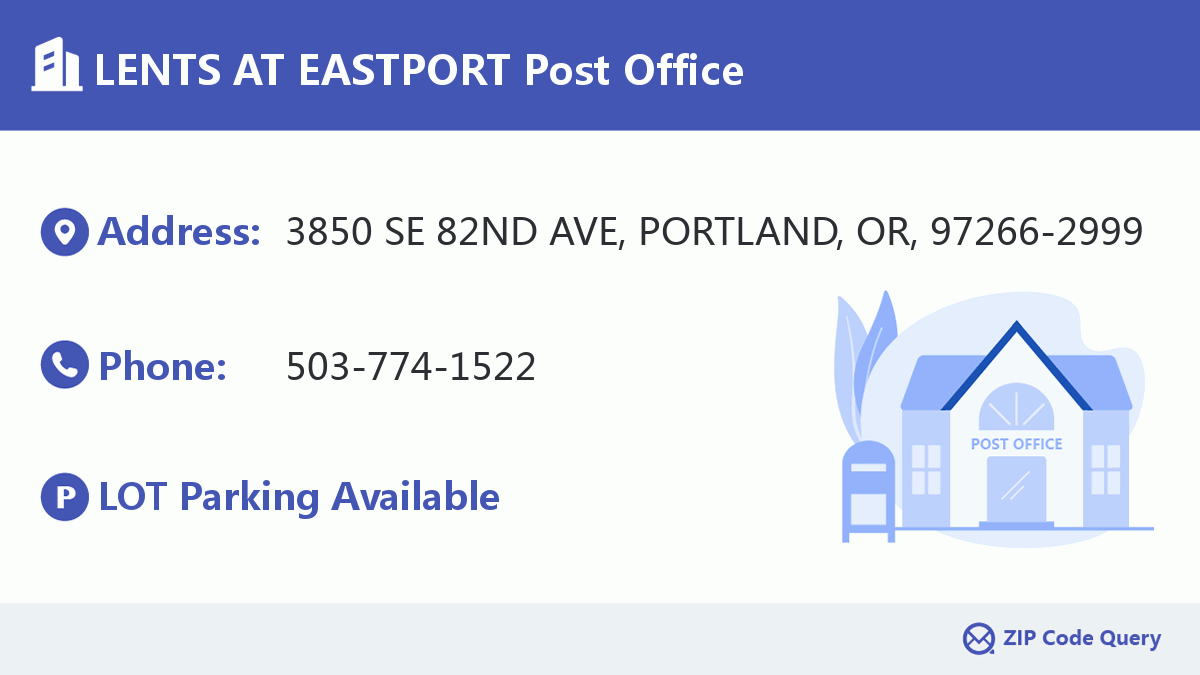 Post Office:LENTS AT EASTPORT