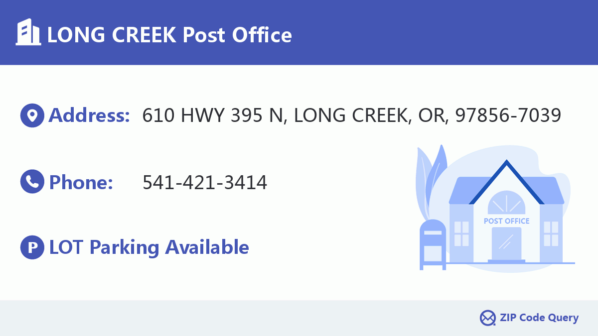 Post Office:LONG CREEK