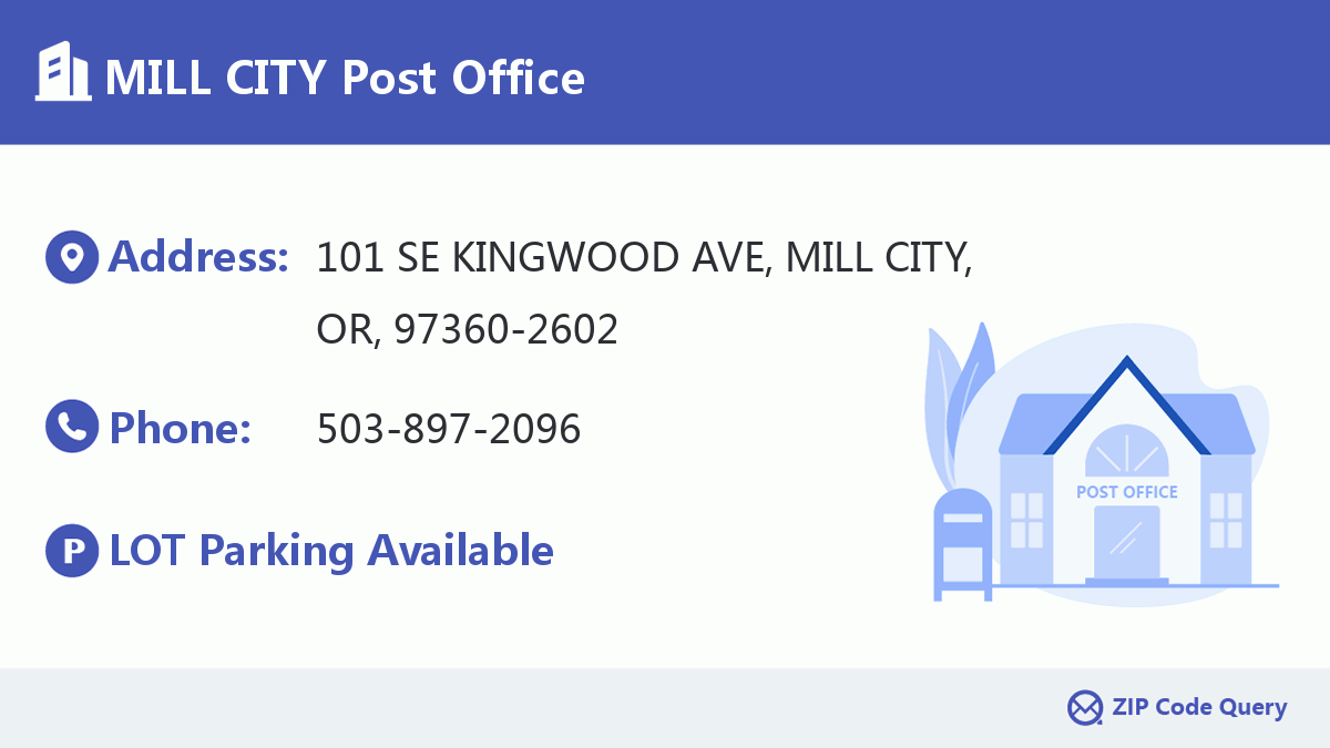 Post Office:MILL CITY