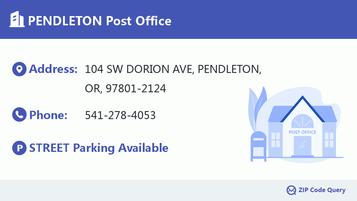Post Office:PENDLETON