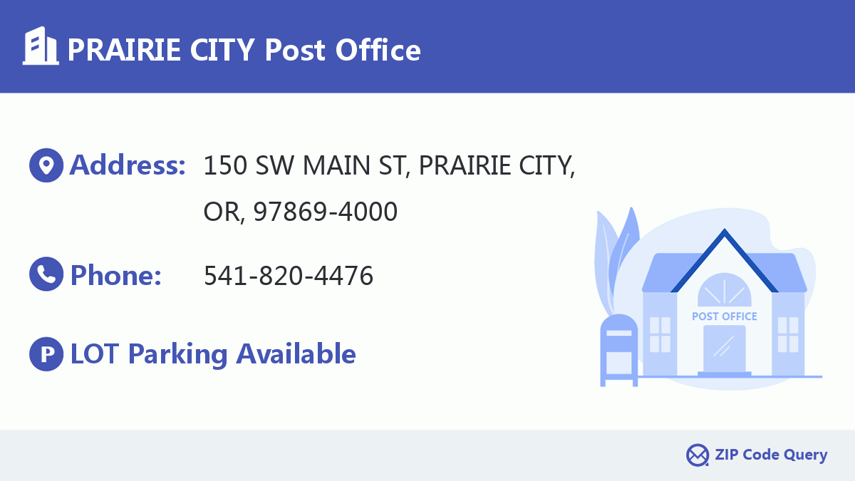 Post Office:PRAIRIE CITY