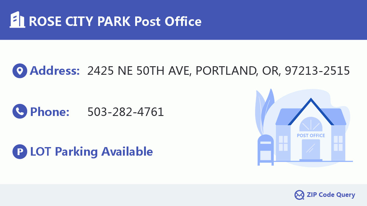 Post Office:ROSE CITY PARK