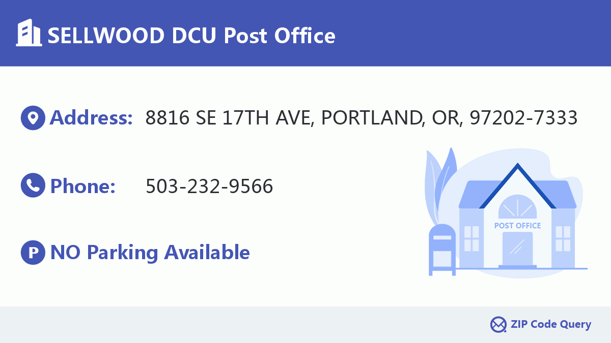 Post Office:SELLWOOD DCU