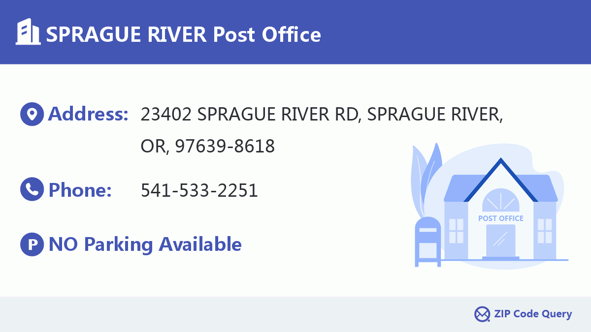 Post Office:SPRAGUE RIVER