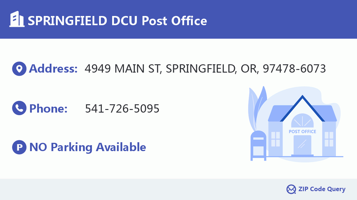Post Office:SPRINGFIELD DCU