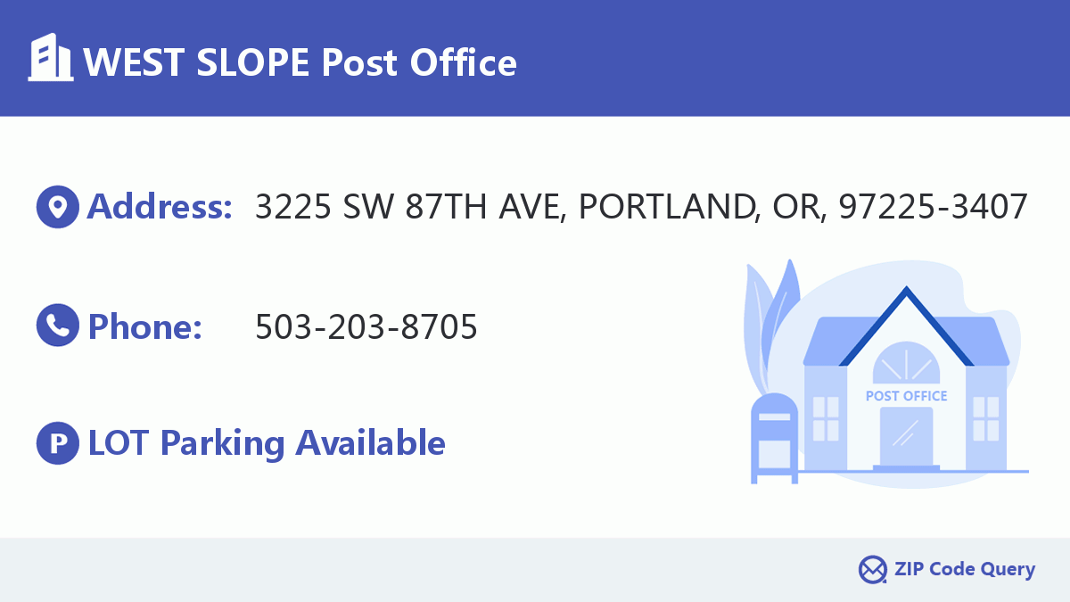 Post Office:WEST SLOPE