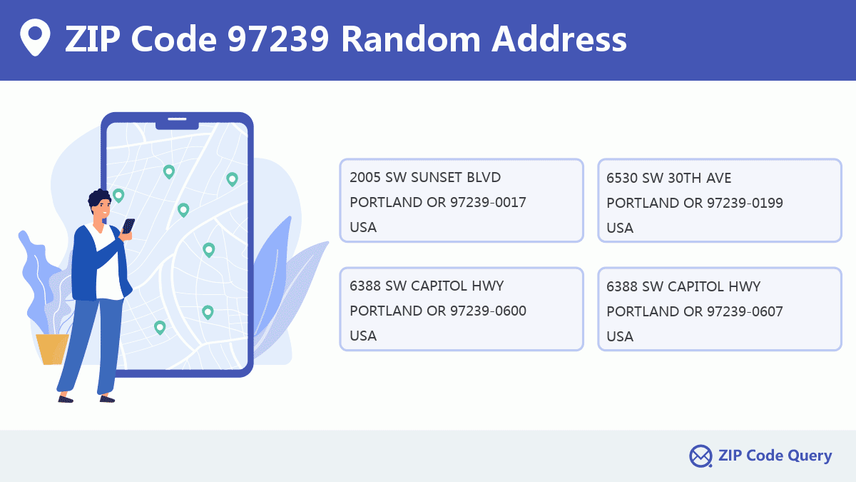 Zip Code 5 97239 Portland Or Oregon United States Zip Code 5 Plus 4 ️